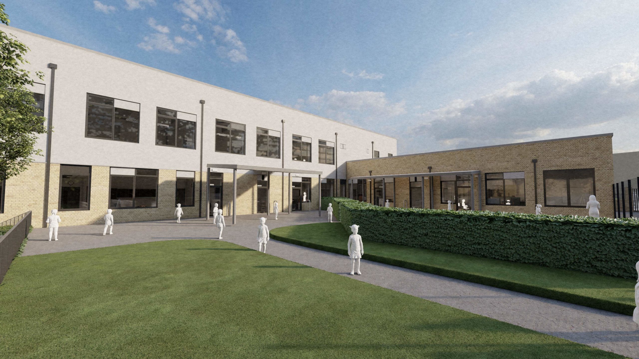 CGI of Branston Lock Primary School